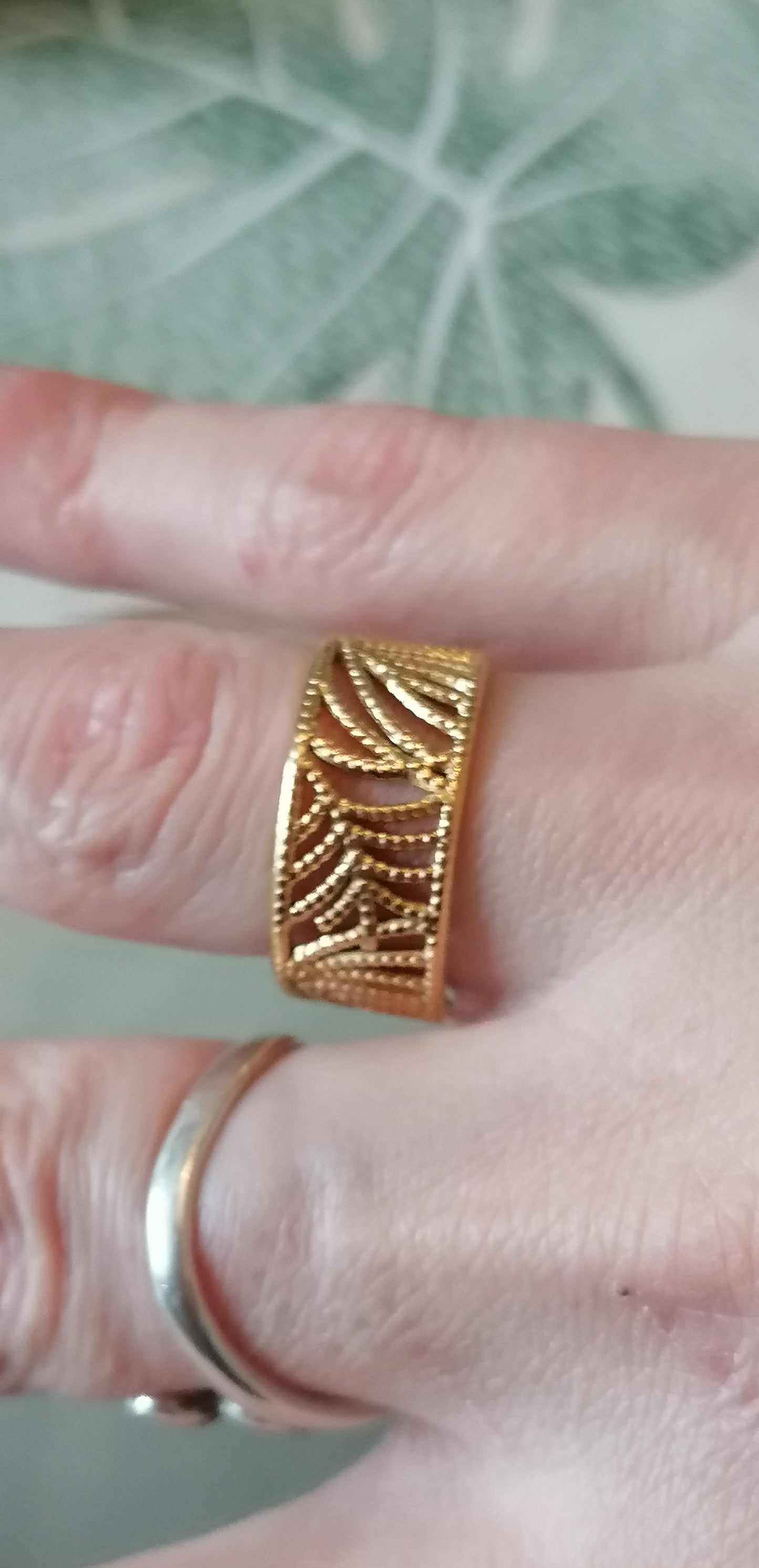 Bague feuille