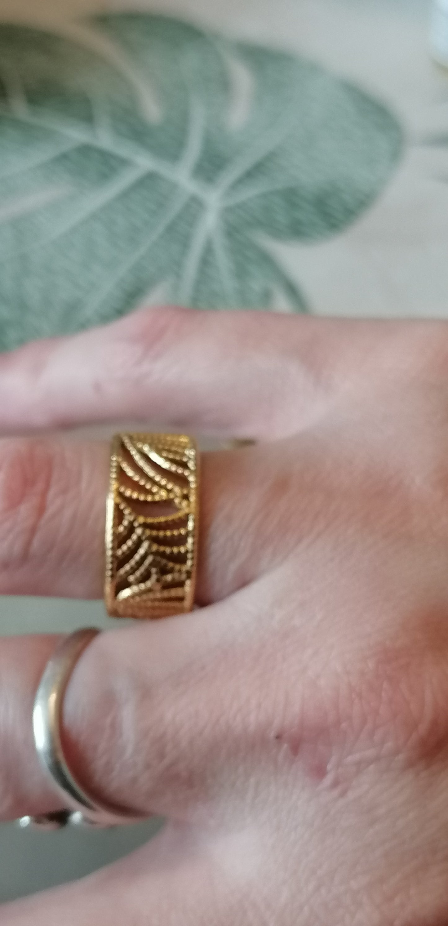 Bague feuille