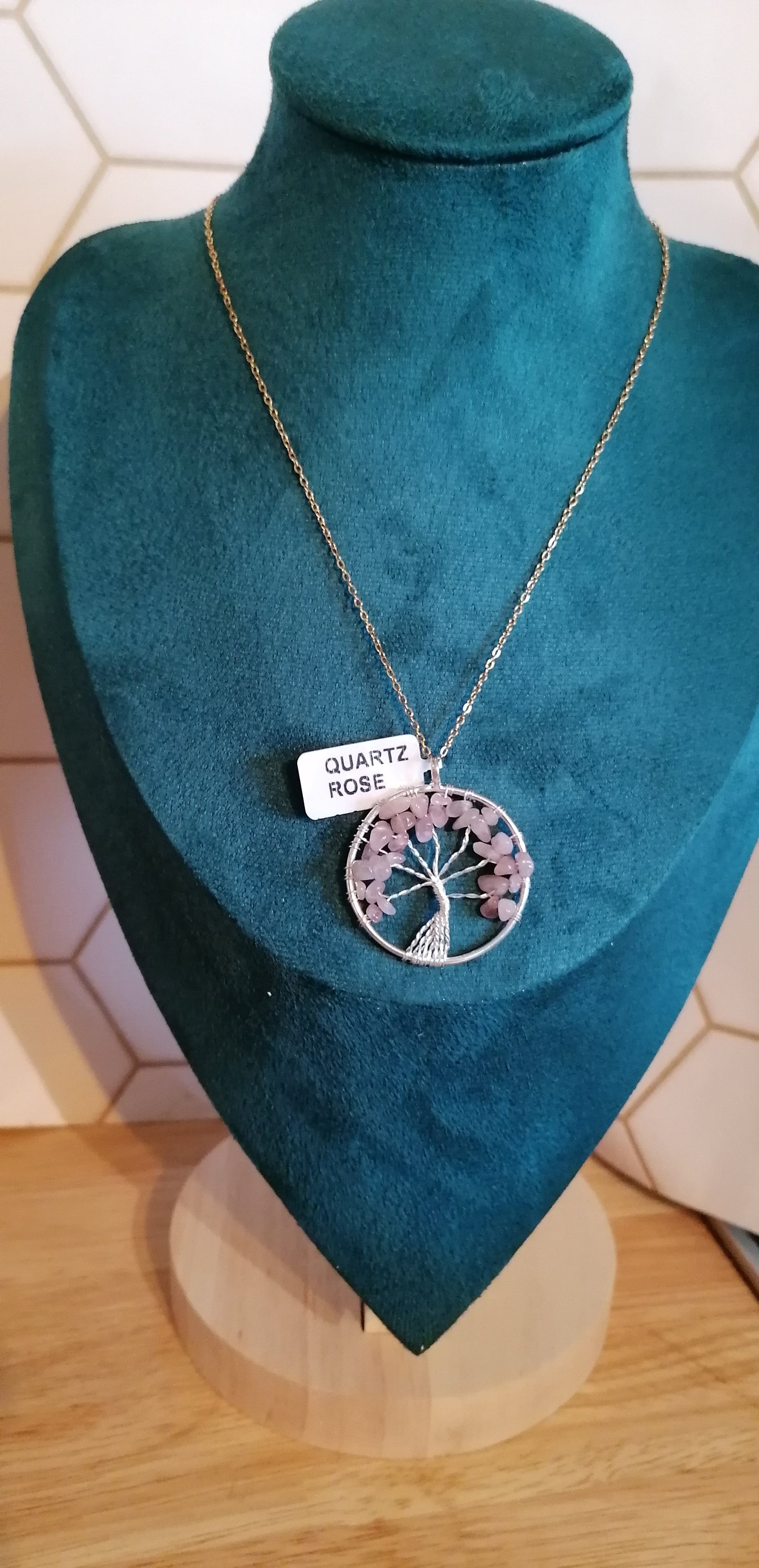 Pendentif arbre de vie argenté