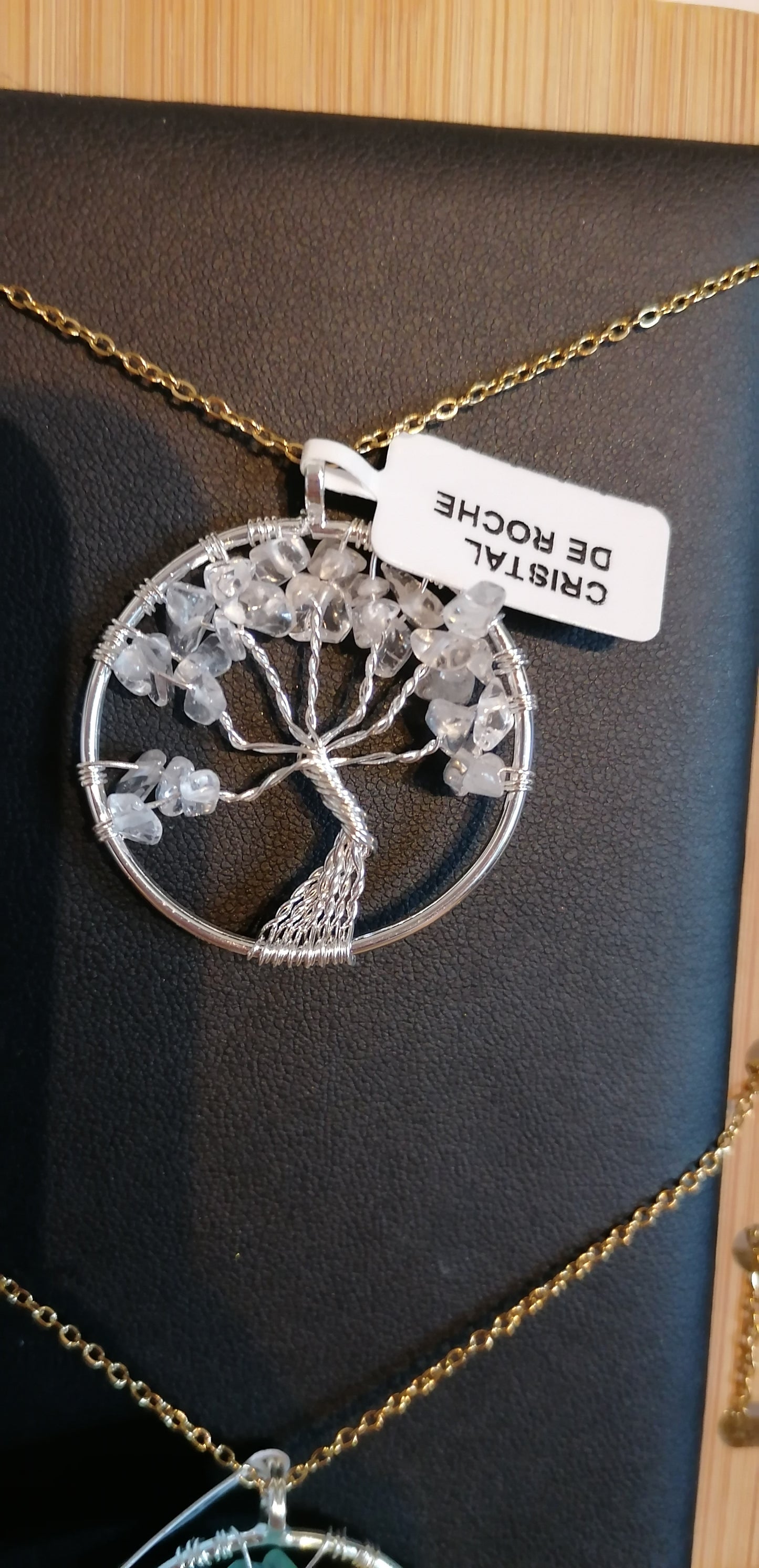 Pendentif arbre de vie argenté