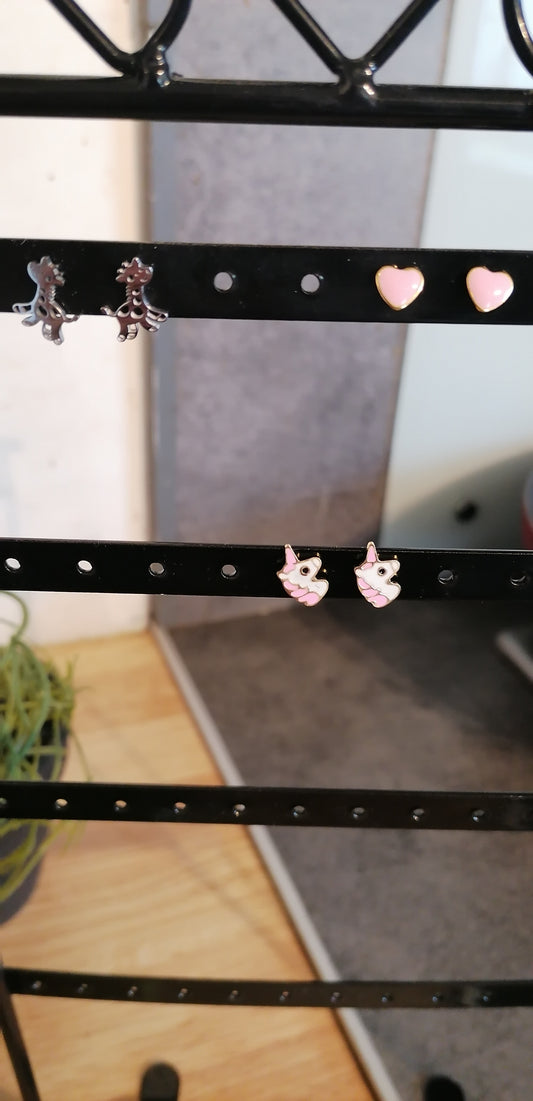 Boucles d'oreilles giraffe