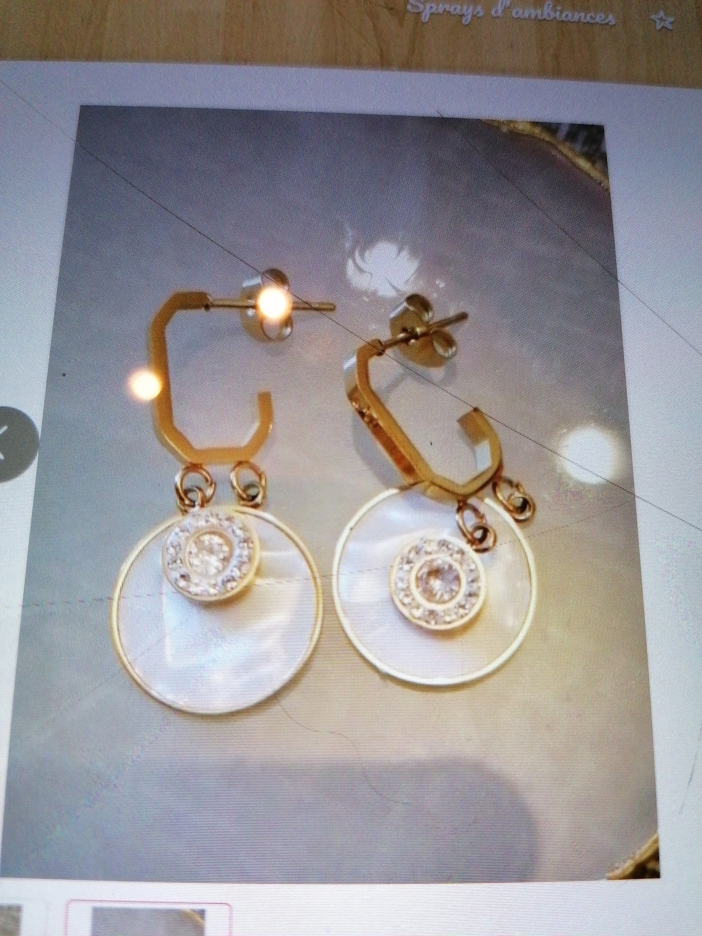 Boucles d'oreilles jasmin