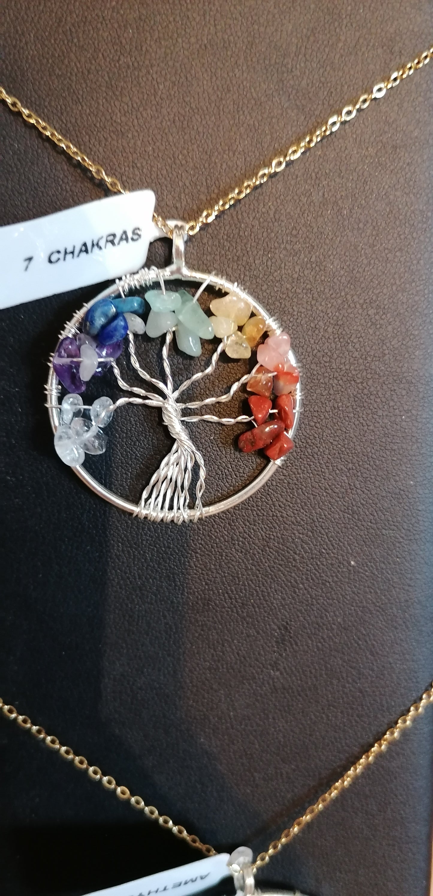 Pendentif arbre de vie argenté